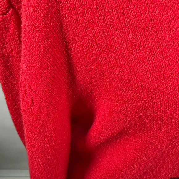 Vintage Susan Bristol Red Button Cardigan Embroidered Bows V-Neck Cute Size M - Picture 11 of 12